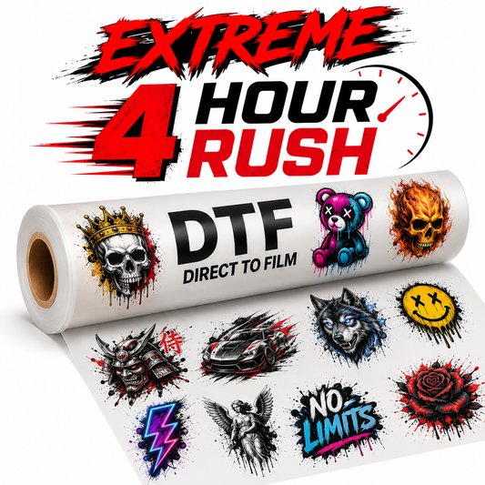 EXTREME RUSH 4 Hours - Gang sheet - Custom Length.